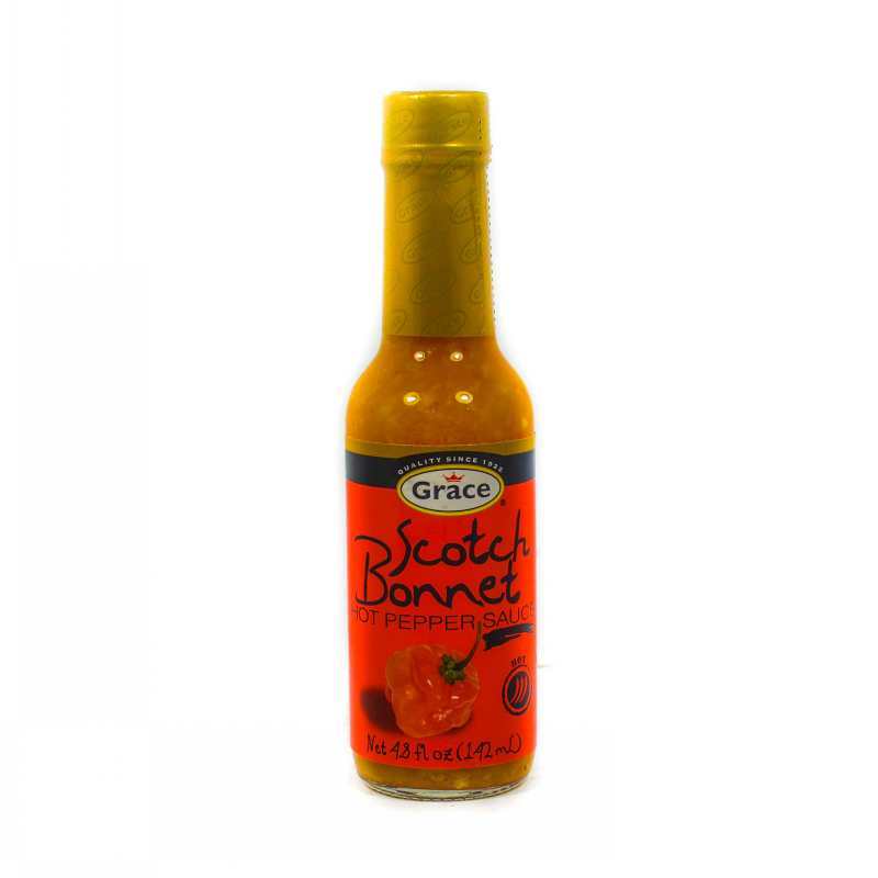 Grace Scotch Bonnet Hot Pepper Sauce Yellow 142ml Grocery Shopping Online Jamaica 3098